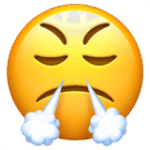 Face with Steam From Nose