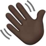 Waving Hand: Dark Skin Tone