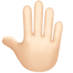 Raised Back of Hand: Light