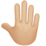 Raised Back of Hand: Light-Medium