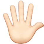Hand with Fingers Splayed: Light