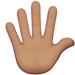 Hand with Fingers Splayed: Medium