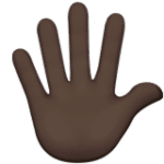 Hand with Fingers Splayed: Dark