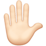 Raised Hand: Light