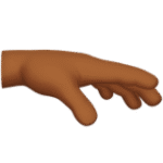 Palm Down Hand: Medium-Dark