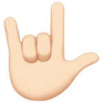 I Love You Hand Sign (Light)