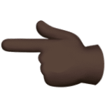 Backhand Index Pointing Left (Dark)