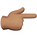 Backhand Index Pointing Right (Medium)