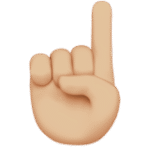 Index Pointing Up (Light-Medium)