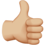 Thumbs Up (Light-Medium)