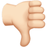 Thumbs Down (Light)