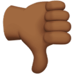 Thumbs Down (Medium-Dark)