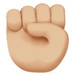 Raised Fist (Light-Medium)