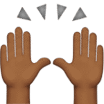 Raising Hands (Medium-Dark)