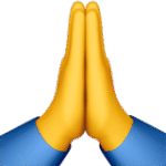 🙏🏻 – Folded Hands (Default/Yellow)