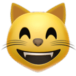 Grinning Cat Face with Smiling Eyes