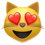 Smiling Cat Face with Heart-Eyes