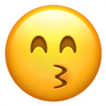 Kissing Face with Smiling Eyes