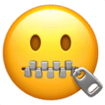 Zipper-Mouth Face